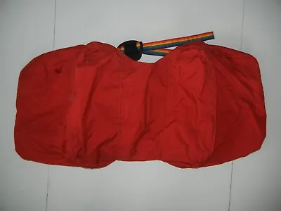 Vtg 70s 80s NORDKYN OUTFITTERS Red PANNIER CYCLING BAG 2-Sided Storage Bike Gear • $55.24