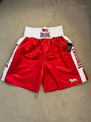 Lonsdale Thick Heavy Satin Boxing Shorts BNWT • £49.50