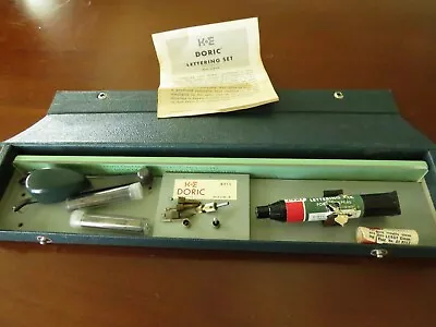 Vintage Engineering K&E Doric Lettering Set No. 8915 Tools Case Instructions • $45