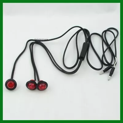 Maxxima 3/4  3 Bar Unit Harness Marker Light Combination Clearance LED Red Lens • $32.50