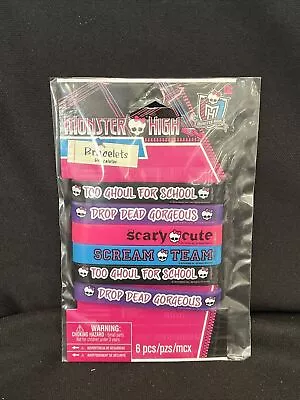 Monster High Party Supplies Favors Wristbands Bracelets 6 Ct. • $9.99