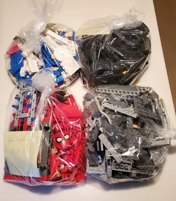 LEGO Bulk Lot 3 Lbs Mostly Technic Pieces - Black Grey Red Blue Sorted • $38