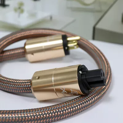 Accuphase US EU HiFi Audio Power Cable Audiophile Schuko AMP Speaker Power Cable • £42.17