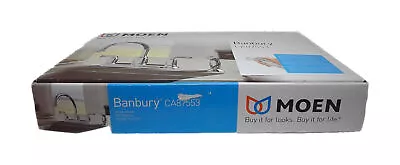 MOEN Banbury 2-Handle Mid-Arc Standard Kitchen Faucet W/ Side Sprayer Chrome • $69.95