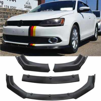 $45.06 • Buy For 2012-2020 VW Jetta SE Front Bumper Lip Spoiler Splitter Body Kit Matte Black