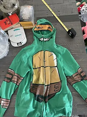 Teenage Mutant Ninja Turtles COSTUME HOODIE Boys 10/12 Michelangelo Mikey JH6 • $17.09