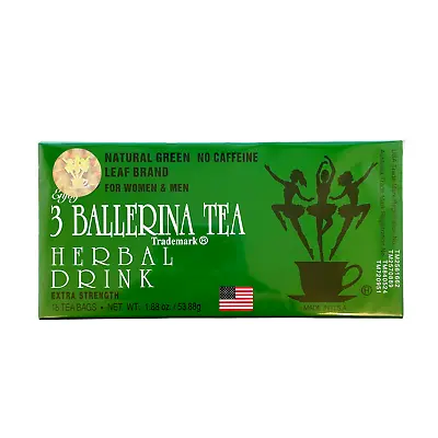 3 Ballerina Tea Herbal Drink Slim Diet Weight Loss Extra Strength Tea Bags • $9.90