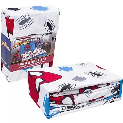 NEW Marvel Spiderman Twin  Size Sheet Set - 3 Piece Kid’s Bedding - Super Soft • $34.97