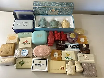 Huge Vintage Lot Of Soap- French Milled Soap Faberge Soap Karl Lagerfeld Etc • $24.99