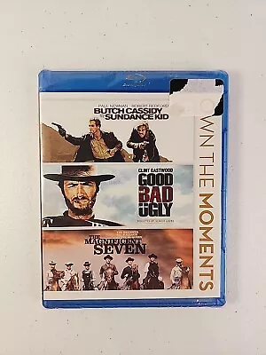 Butch Cassidy Sundance Kid Good Bad And The Ugly Magnificent Seven 3 Movies New • $11.13