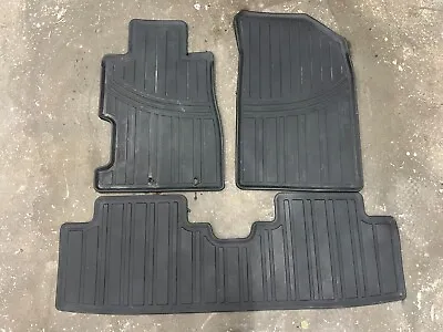 🔥01-05 Honda Civic Black Rubber Floor Mats Oem Factory All Weather Front🔥 • $299.99