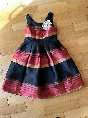 Marks And Spencer. Autograph. Girls Dress Age 10. Black/Rust. Lined. Great Cond • £2.45