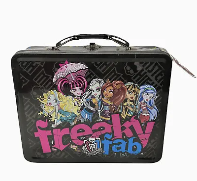 Monster High Freaky Fab Tin Lunch Box 2011 3D New Mattel 7.5”x6” Halloween • $25.99