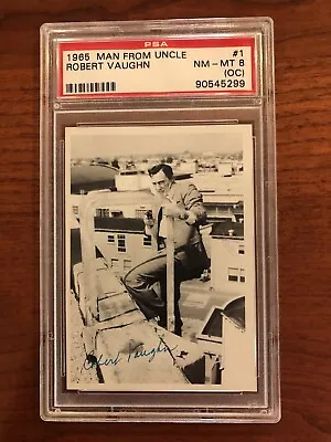 1965 Topps Man From Uncle Card #1 PSA 8 (OC) Near Mint - Mint Napoleon Solo • $24.99