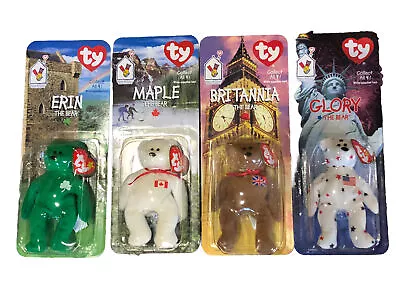 Ty Beanie Babies 1999 McDonalds International Bears Complete Set New In Packages • $12