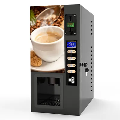 $1299 • Buy Commercial Automatic Coin 3 Flavor Hot Instant Tea Coffee Vending Machine NEW