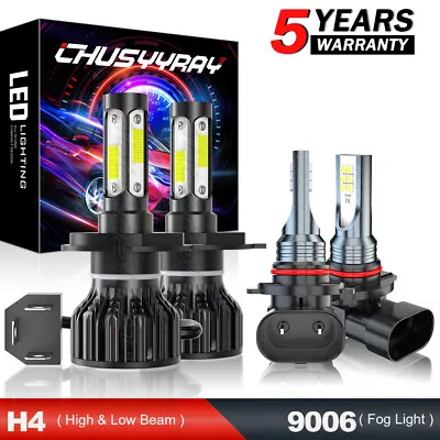 For Toyota Tacoma 2005-2011 4X LED Headlight Kit High Low Beam Fog Light Bulbs • $25.99