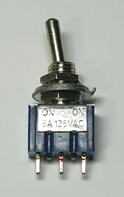 Latching Toggle Switch - 3 Pin 3 Position - 6A 125V - Free UK P&P • £1.99