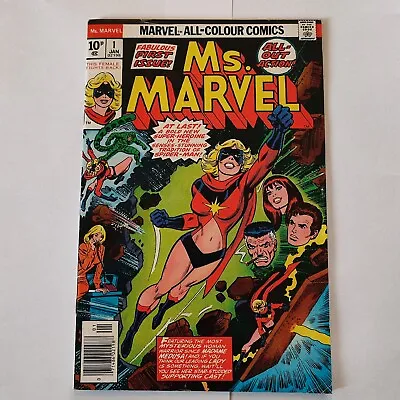 Ms Marvel #1 - Marvel 1977 - 1st App Carol Danvers As Ms Marvel • £37.99