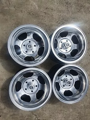 Magnum 5 Slot 14x8 Deep Dish Fit Falcon Mustang Chrysler Polished New Nuts/caps  • $1395