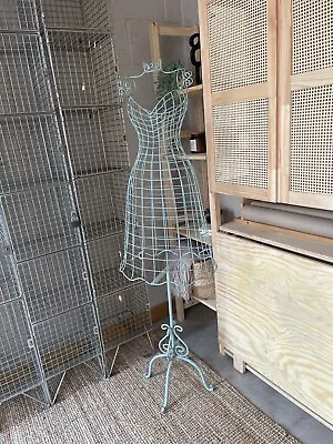 Vintage Antique Mannequin Metal Wire  Shabby Chic Off White Display  • £95