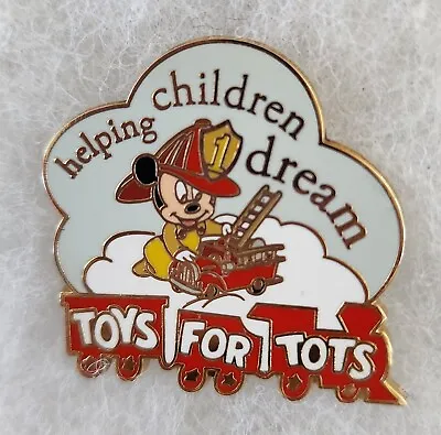 Disney Dlr Toys For Tots 2006 Fireman Baby Mickey-le Pin Free Shipping! • $20.90