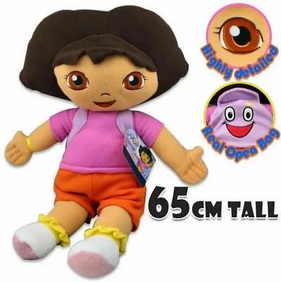 Nickelodeon 65cm Dora The Explore Backpack Cuddly Large Soft Plush Doll Toy • $37.95