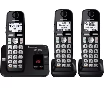 Panasonic KXTGE433B 1.9 GHz Single Line Cordless Phone • $53.99