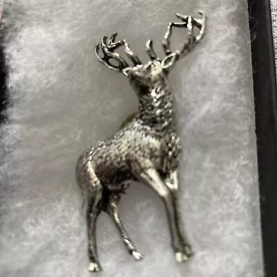 A R Brown Vintage Pewter Stag Pin  • £7.50