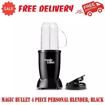 Magic Bullet 4 Piece Personal Blender MBR-0401WM Hassle-Free Cleaning Black • $26.95