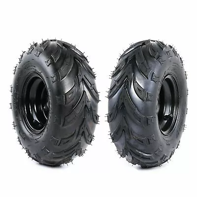 2pc 145/70-6 Tire Rim 3 Lug Wheel For Taotao Coolster 4 Wheeler ATV Go Kart • $100.34