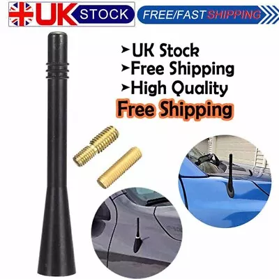 3 Car Auto Bee Sting Stubby Short Black Aerial Ariel Arial Mast Antenna For Bmw • £3.92