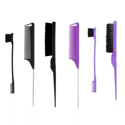 3 Pieces/set Hair Styling Comb Set Nylon Teasing Hair Grooming Brush For Women • £5.78