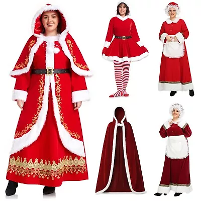 Mrs Claus Wig Adult Womens Santa Costume Fancy Dress • $39.94