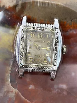 Vintage 1930s Benrus 14K G.F. Men's Watch Art Deco - Small Seconds Running • $34.99