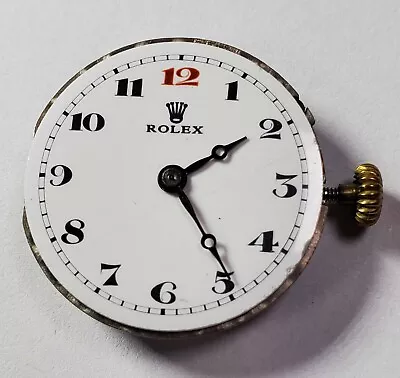 Vintage Rolex Men Wrist Watch Movement 25.6mm Runs AS IS #091323-5 • $369.95