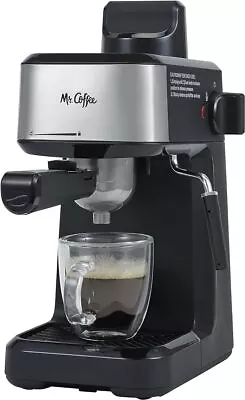 Mr. Coffee 4-Shot Steam Espresso Cappuccino And Latte Maker In Black New • $49.99