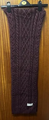 Jack Wills Purple Knitted Style Scarf 40” Long 13” Across  • £9.99