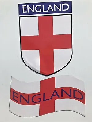 £1.99 • Buy 1 2 4 England Magnetic Car Fridge Flags Shield Euro's 2021 Football Van Transit 