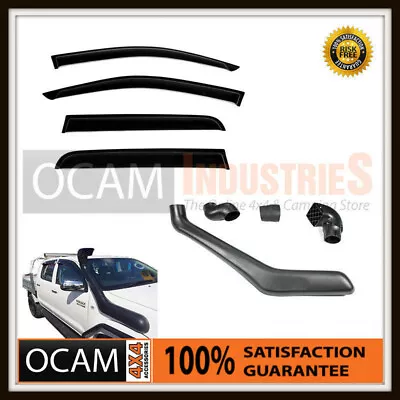 Combo For Toyota Hilux N70 25/26 Series Snorkel Window Visors 2005-11 Weathersh • $169