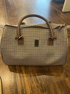London Fog Cambridge 360UL Collection Houndstooth 17” Carry Bag • $49.99