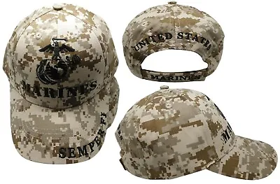 U.S. MARINES Hat Cap USMC Military Official Licensed Baseball Cap- Digital Camo • $15.88