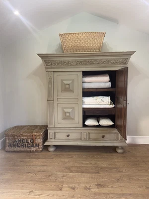 £795 • Buy Antique Armoire/ Linen Cupboard / Larder