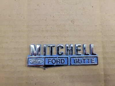 Mitchell Ford Butte Montana MT Metal Car Dealership Dealer Emblem Logo Nameplate • $39.99
