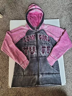 COWGIRL TUFF  Women’s  Zip Up COWGIRL TUFF Hoodie Size M L1 • $19.99