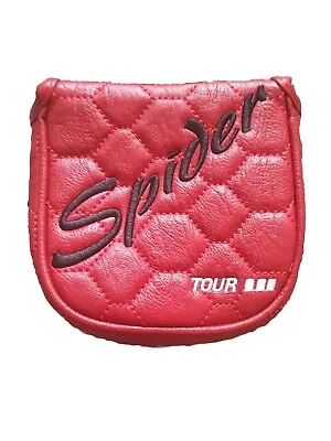 Spider Tour Red Golf Mallet Putter Head Cover Magnetic Lid For Golf Clubs Rare  • $17.99