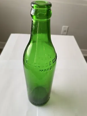 $8.96 • Buy Vintage Clicquot Club Beverages Green Glass Beverage Bottle