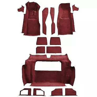 Med Red Cut Pile Complete Carpet Set 1981-1982 C3 Corvette • $529.95