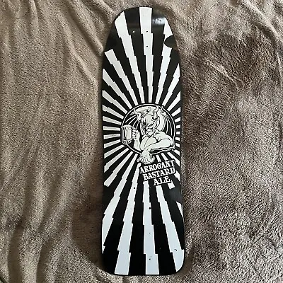 Rare Vintage Arrogant Bastard Ale Skateboard Black • $182