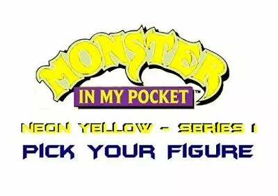 Monster In My Pocket - Series 1 - Mini Figure MIMP Matchbox MEG - Neon Yellow  • $3.72